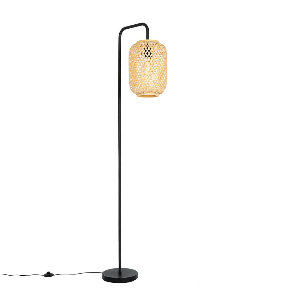 Qazqa vloerlampen yvonne crème e27