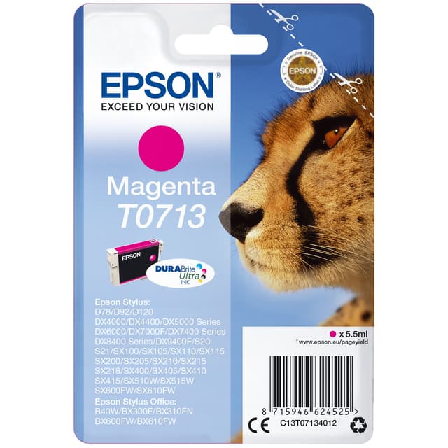 Epson blækpatron DuraBrite Ultra T071 Magenta