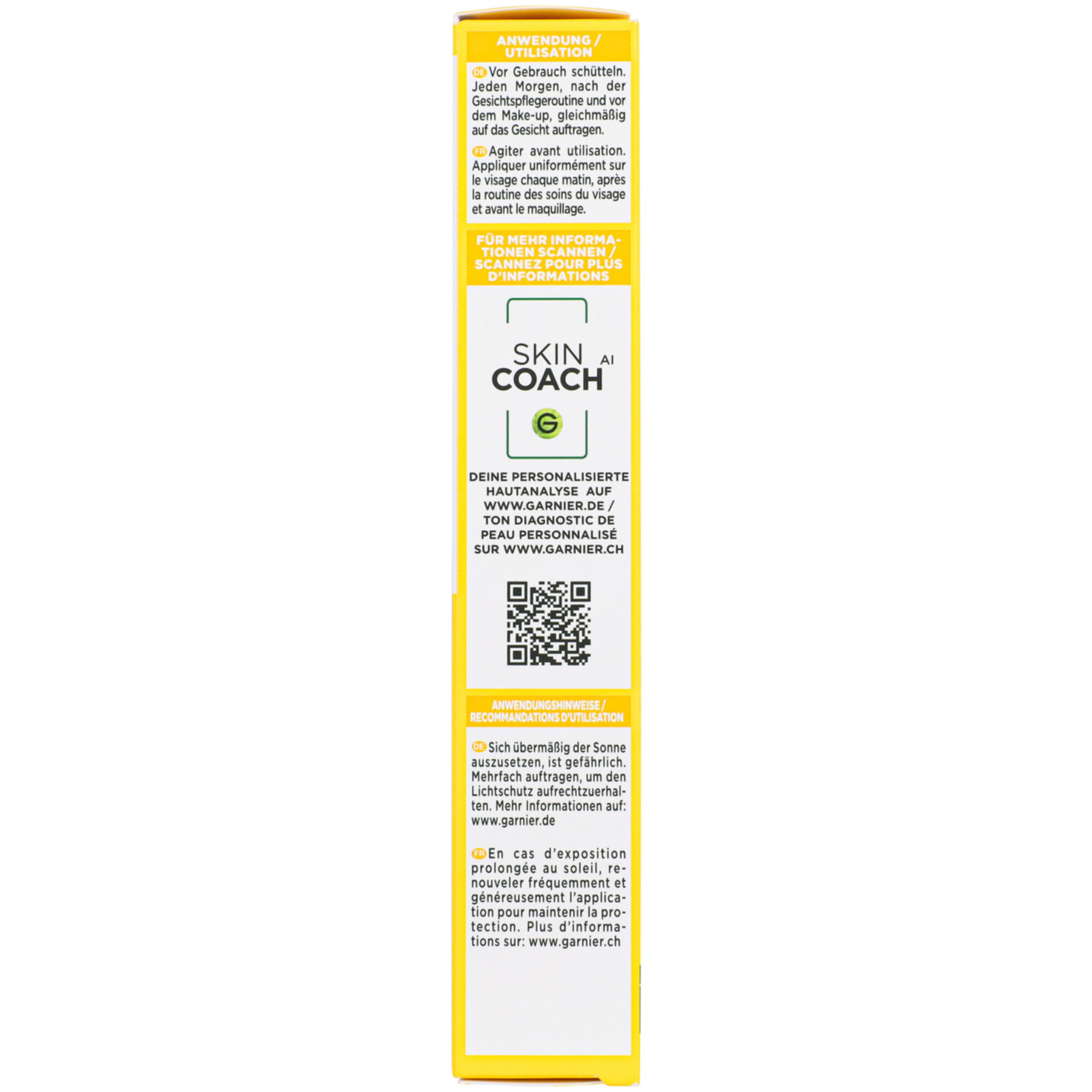 Garnier SkinActive Vitamin C Tägliches Sonnenfluid Invisible mit LSF 50+