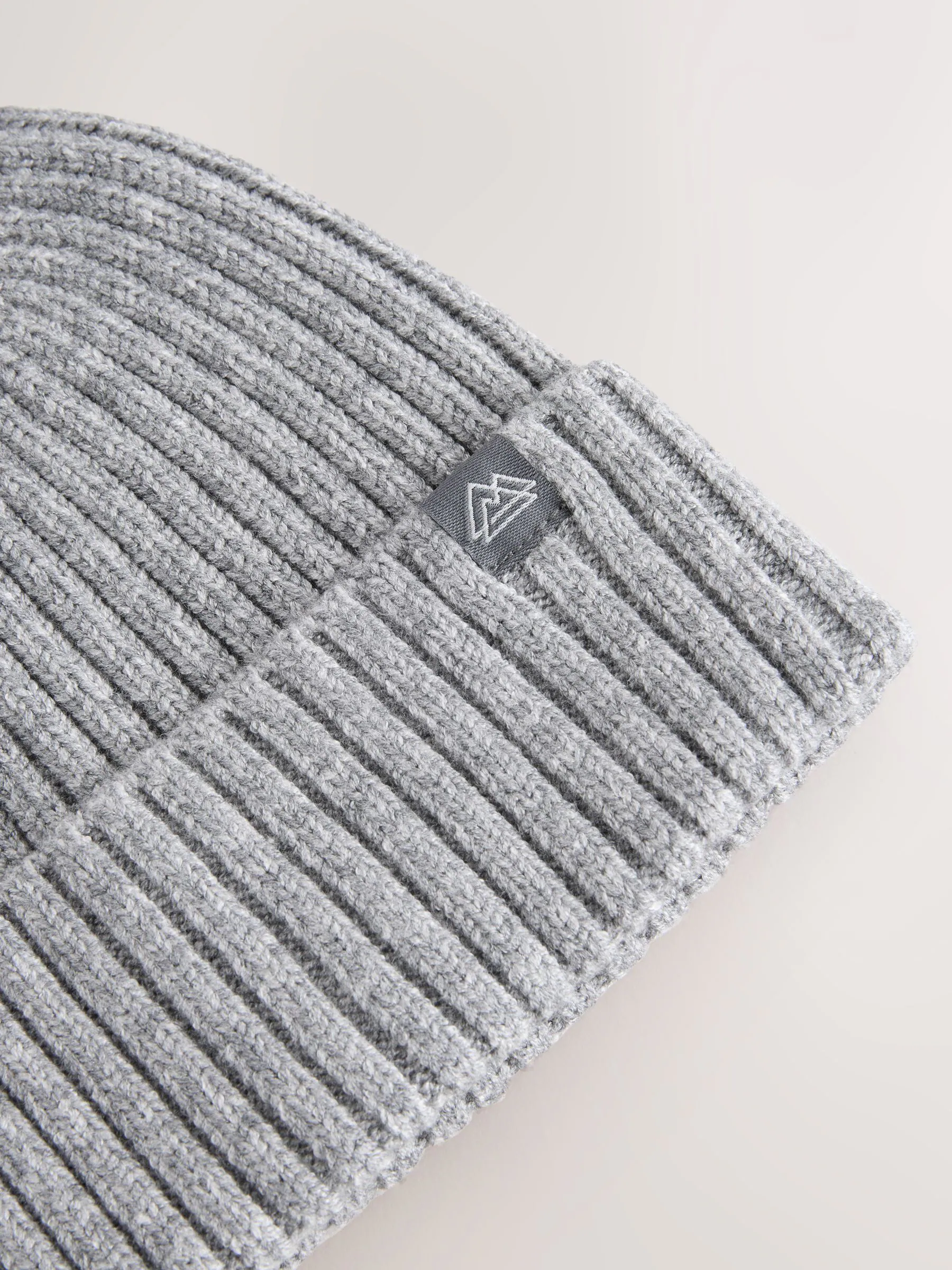 Grijs - Gebreide beanie-muts (1-16jr)