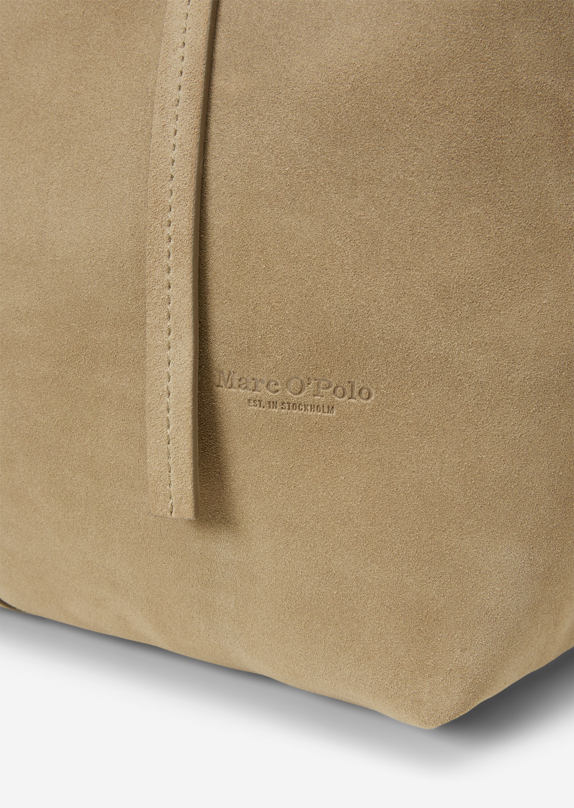 Shopper aus geschmeidigem Velours-Rindleder