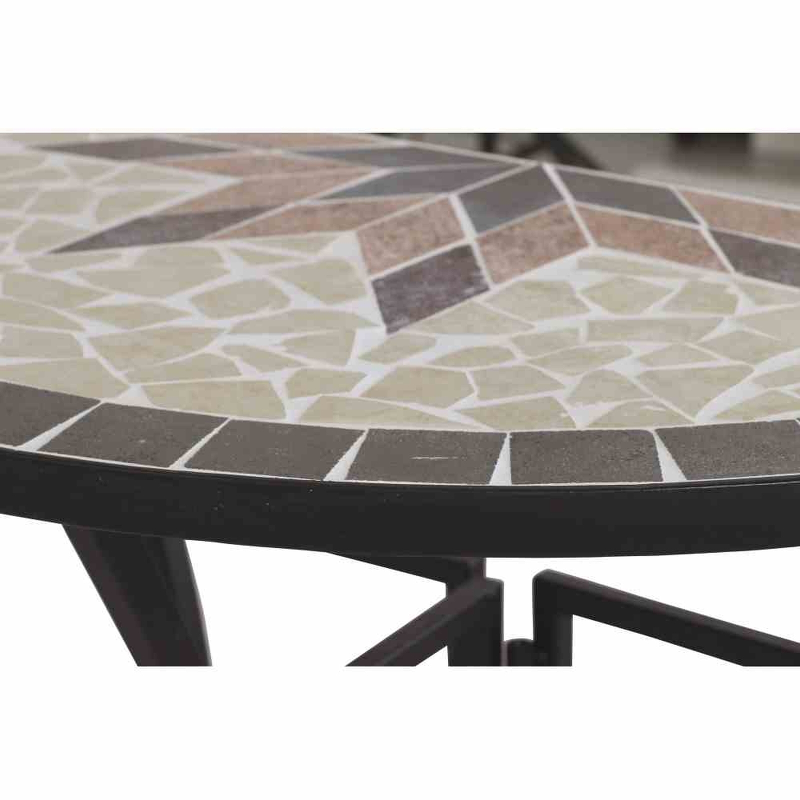 Anstelltisch STELLA - schwarz - mit Mosaik