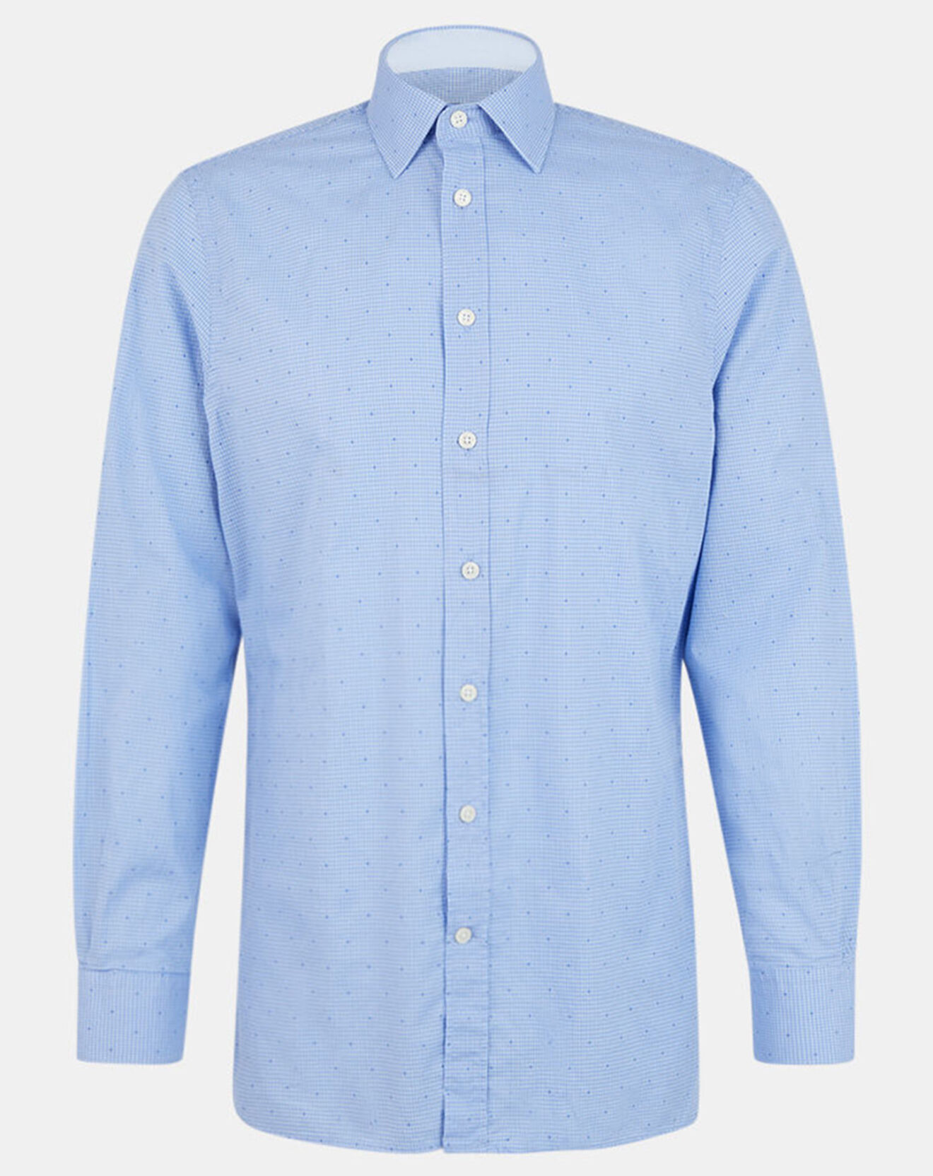 Hackett London Chemise Regular Fit  Vichy imprimée bleu ciel