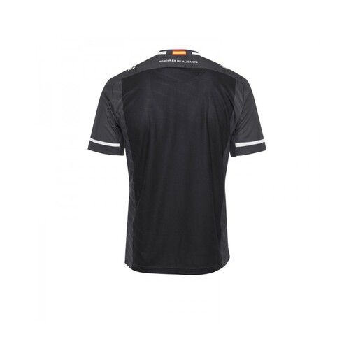 Camiseta de manga curta Kelme, modelo 2nd Fit, tamanho 19/20, cor preta Hercules.