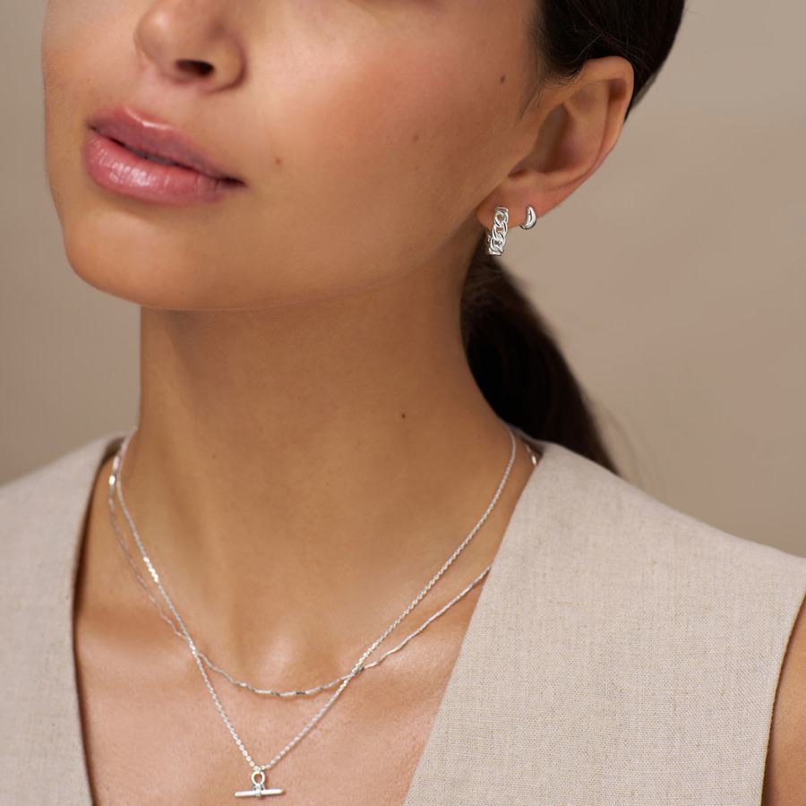 Orelia Jewellery Chain Midsize Hoops