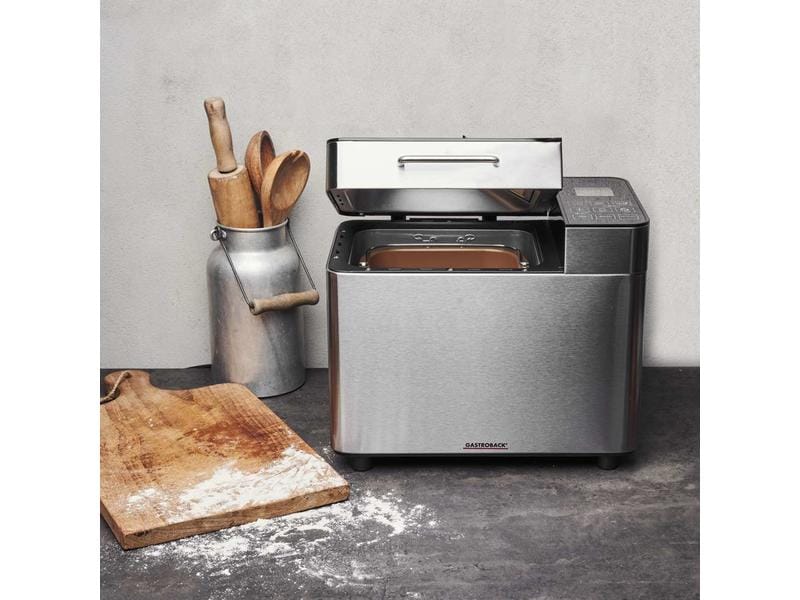 Gastroback Brotbackmaschine Design Advanced 1000 g Brotbackautomat mit 18 Programmen