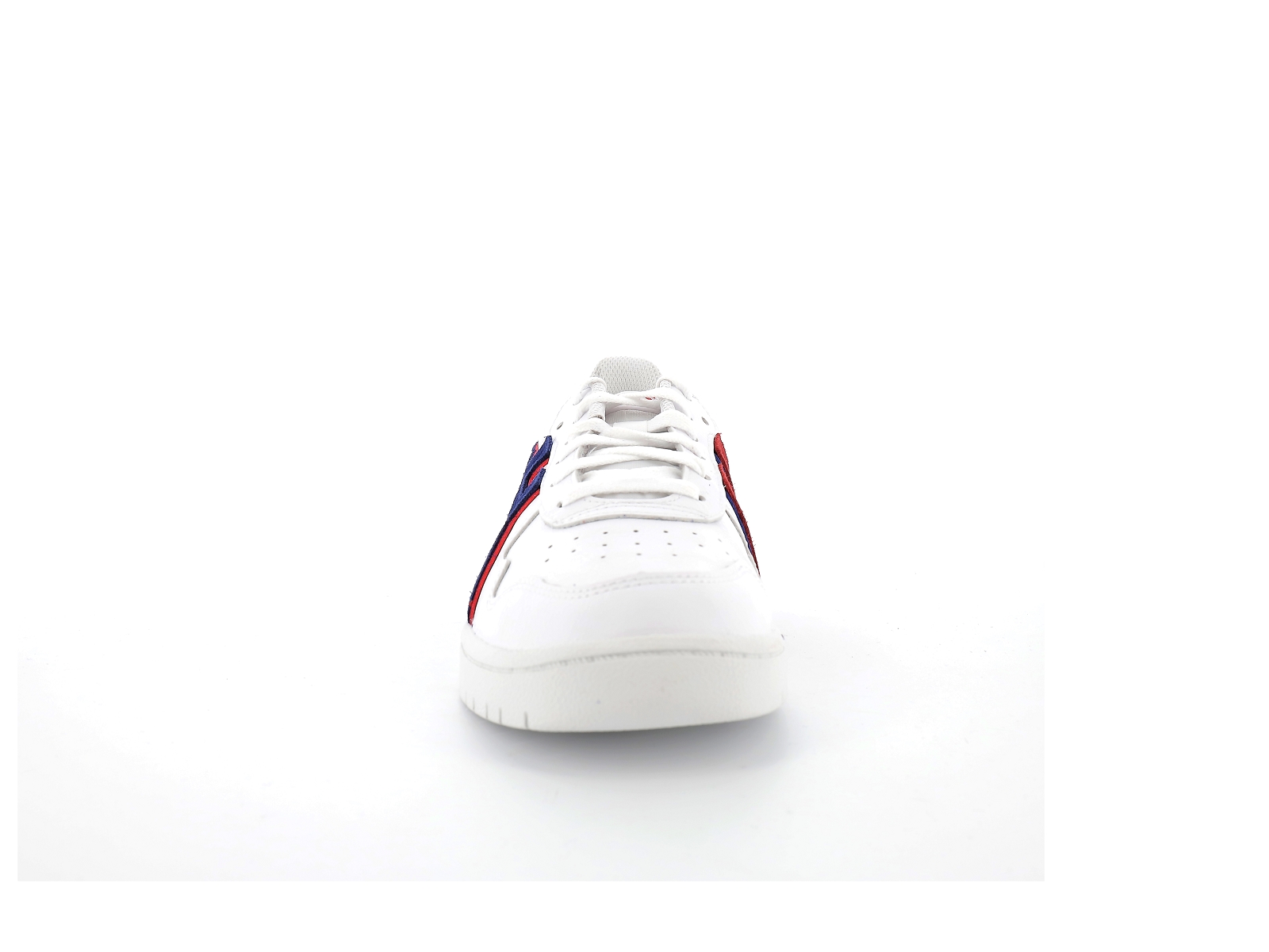Asics-1201A381 Cuir Blanc Bleu