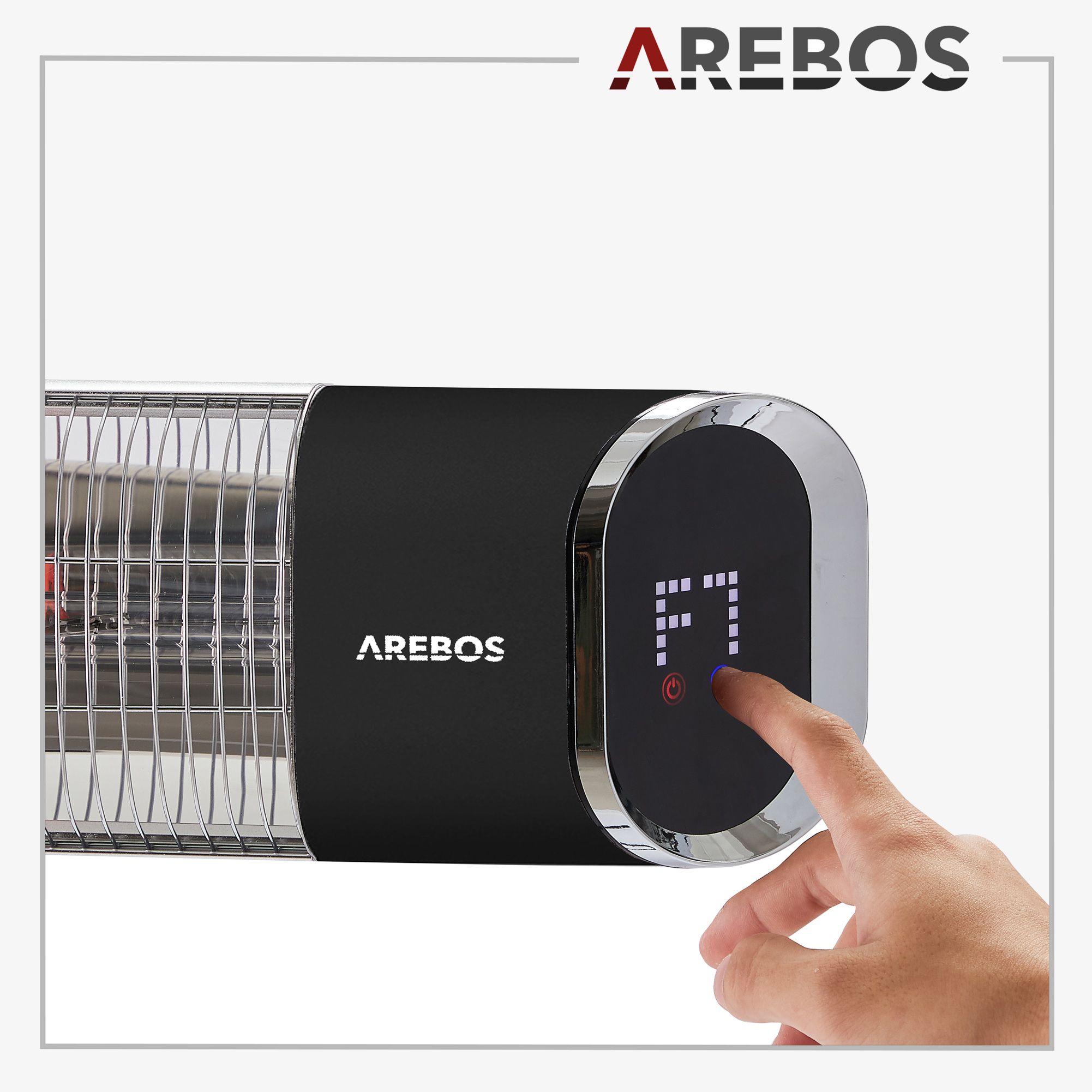 Infrarot Heizstrahler 2000W mit Fernbedienung Premium