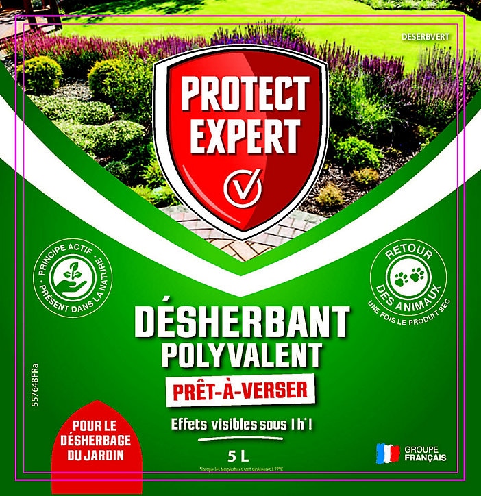 Désherbant polyvalent prêt à l'emploi Protect Expert 5L