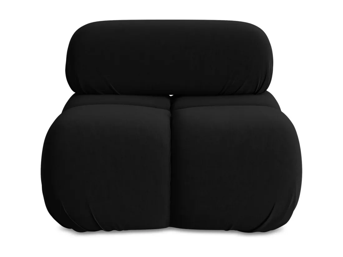 Fauteuil en Samt - noir - LOKUA