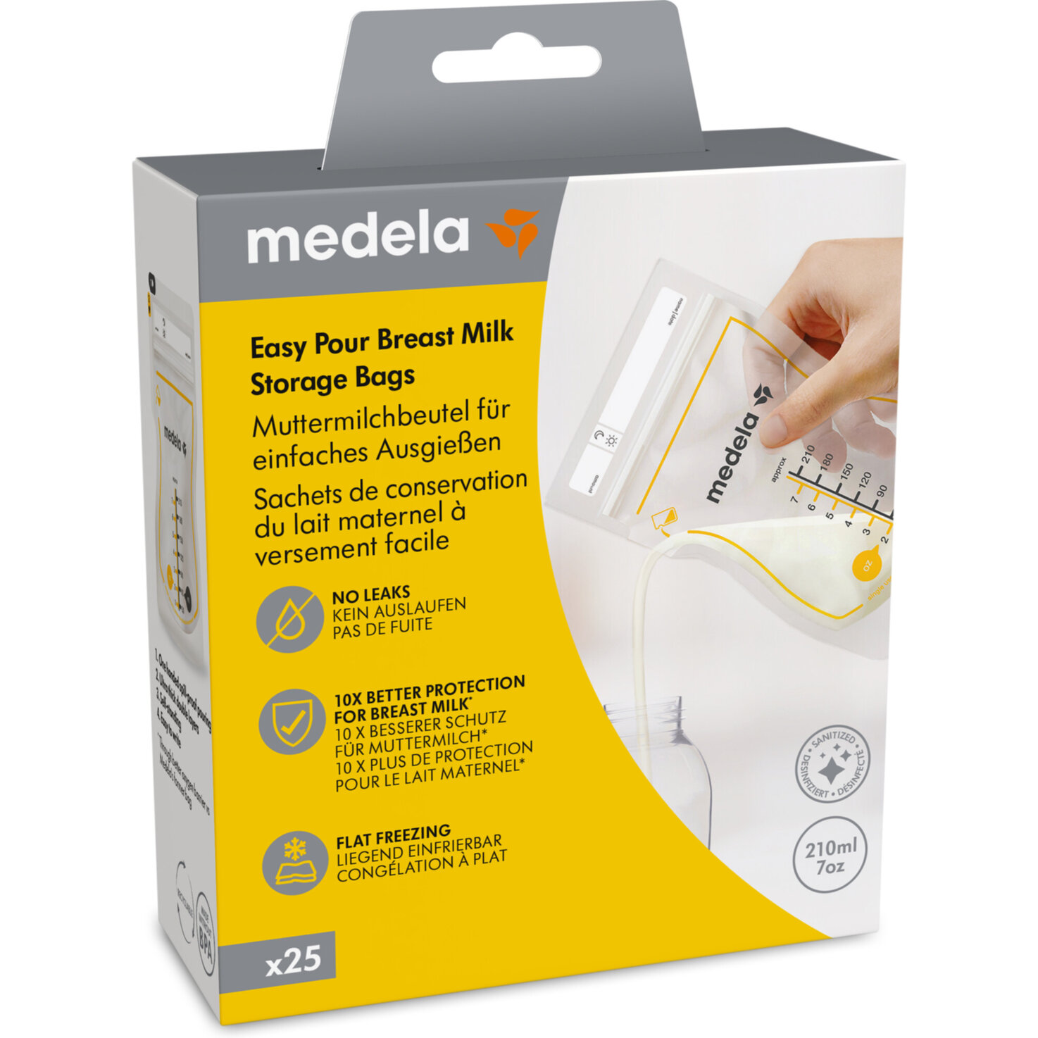 Medela Muttermilchbeutel 180 ml, 25 Stück