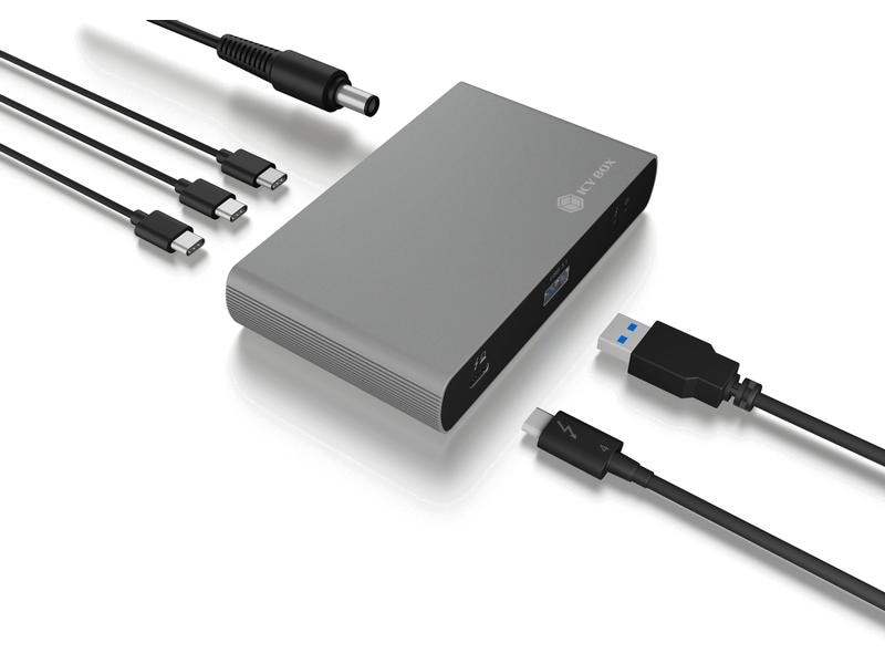 ICY BOX USB-Hub IB-HUB801-TB4 Thunderbolt 4 Type-C USB-Hub