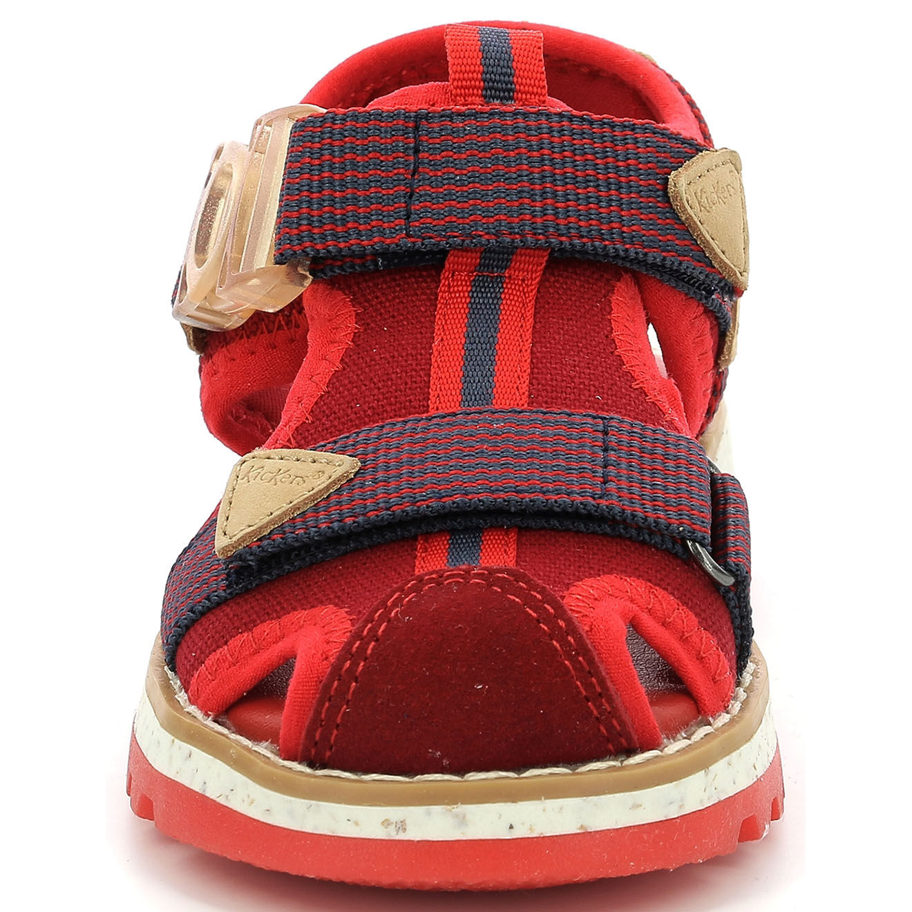 Kickers Sandales Kickclic rouge/marine