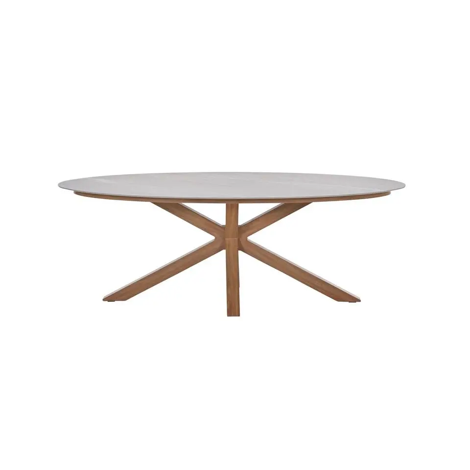 Scotland tafel - 230x115 cm - light teaklook - Centostone Napoli sand