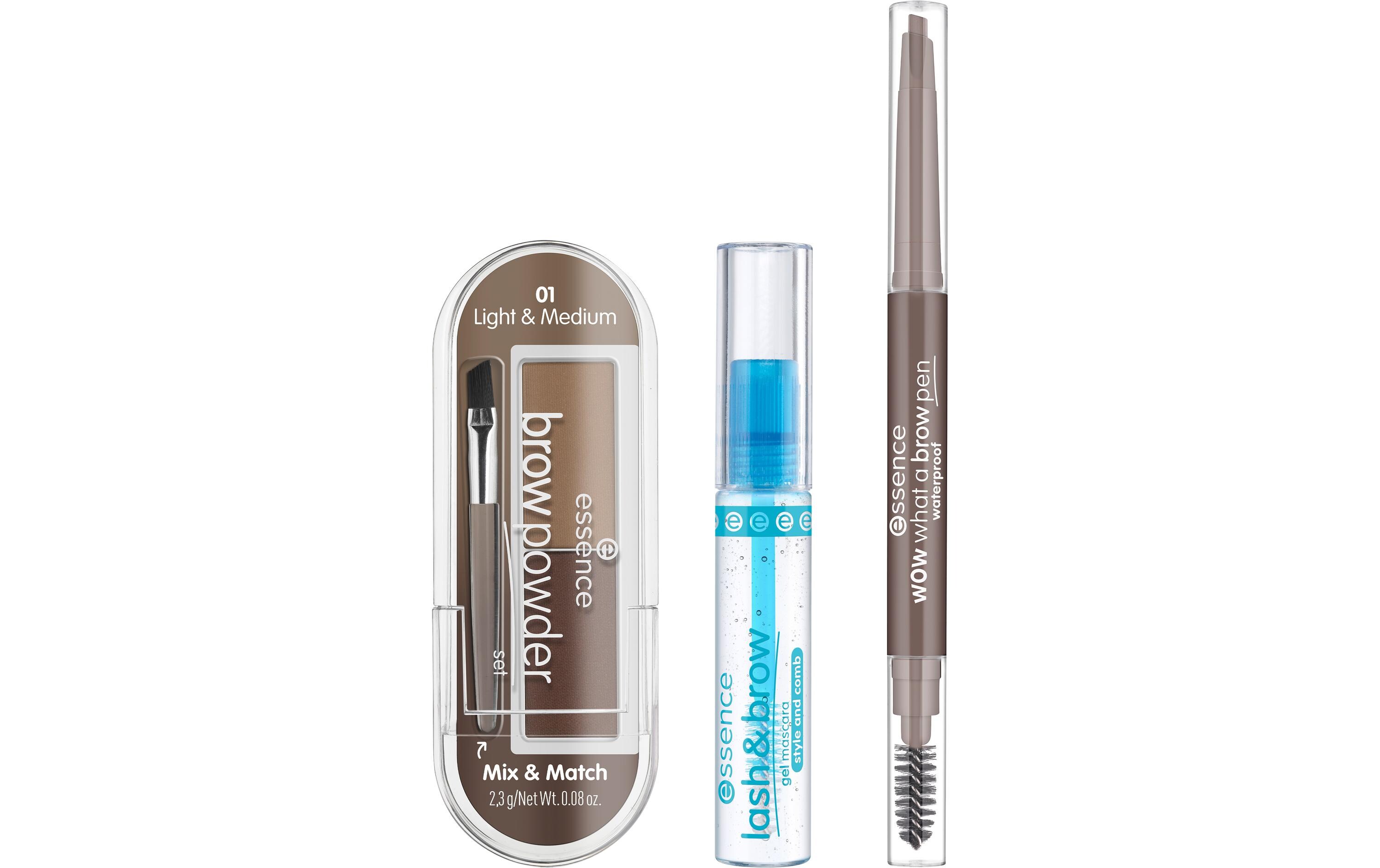 Geschenkset easy & WOW brow set lightSet mit drei Brow-Produkten für perfekt gestylte blonde bis hellbraune Augenbrauen