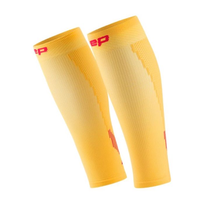 CEP Dame Læg- og armtubes Core Run Sleeves Calf 5.0 Gul