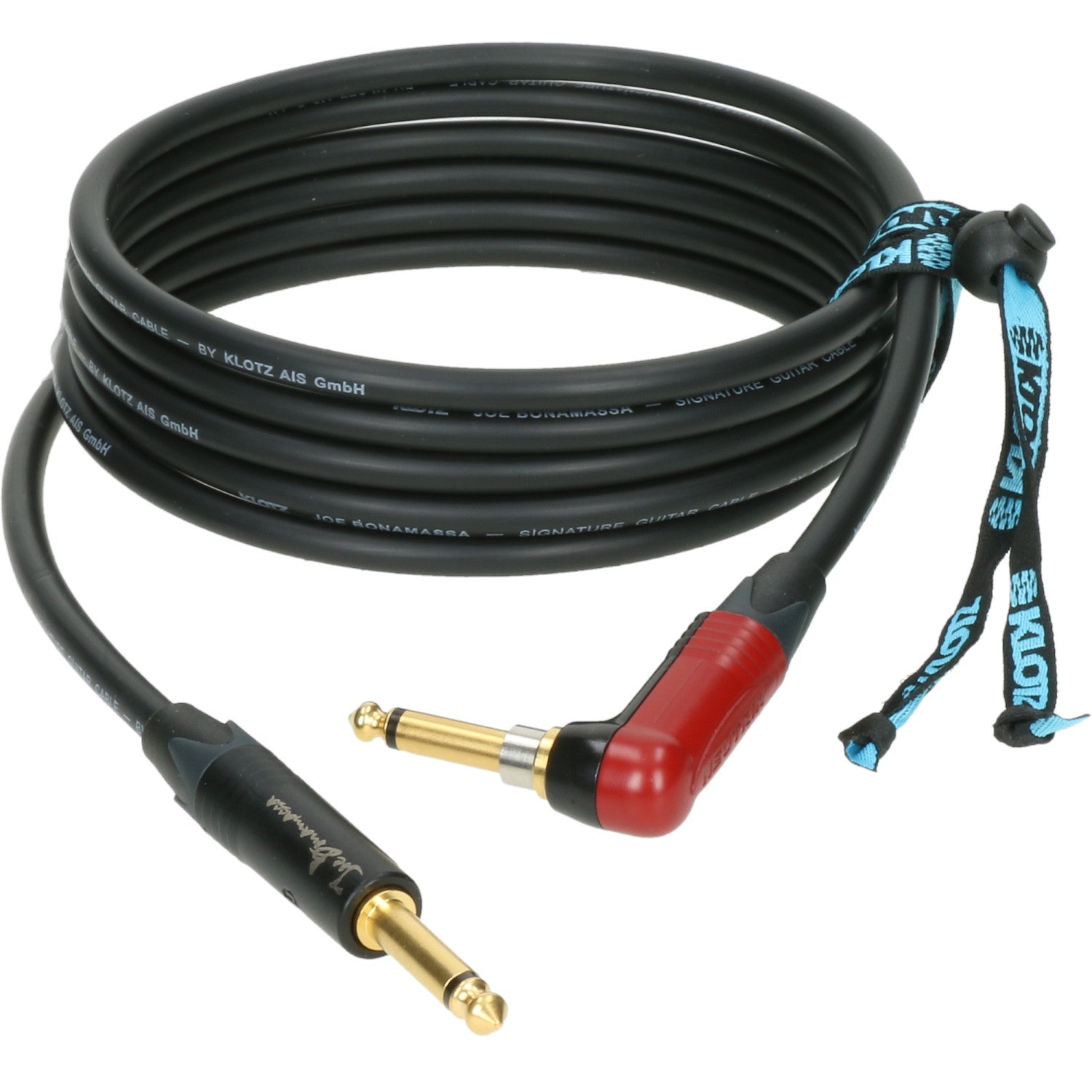 Klotz JBNRSP030 Joe Bonamassa gitaarkabel met SilentPlug 3 meter recht - haaks