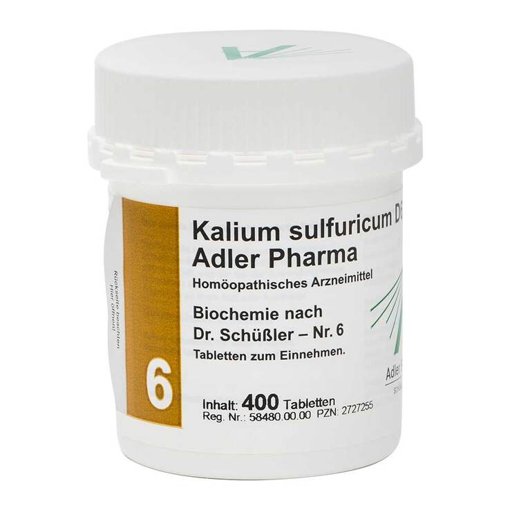 Biochemie Adler 6 Kalium sulfuricum D6 Adl.Ph. Tabletten, 400 St