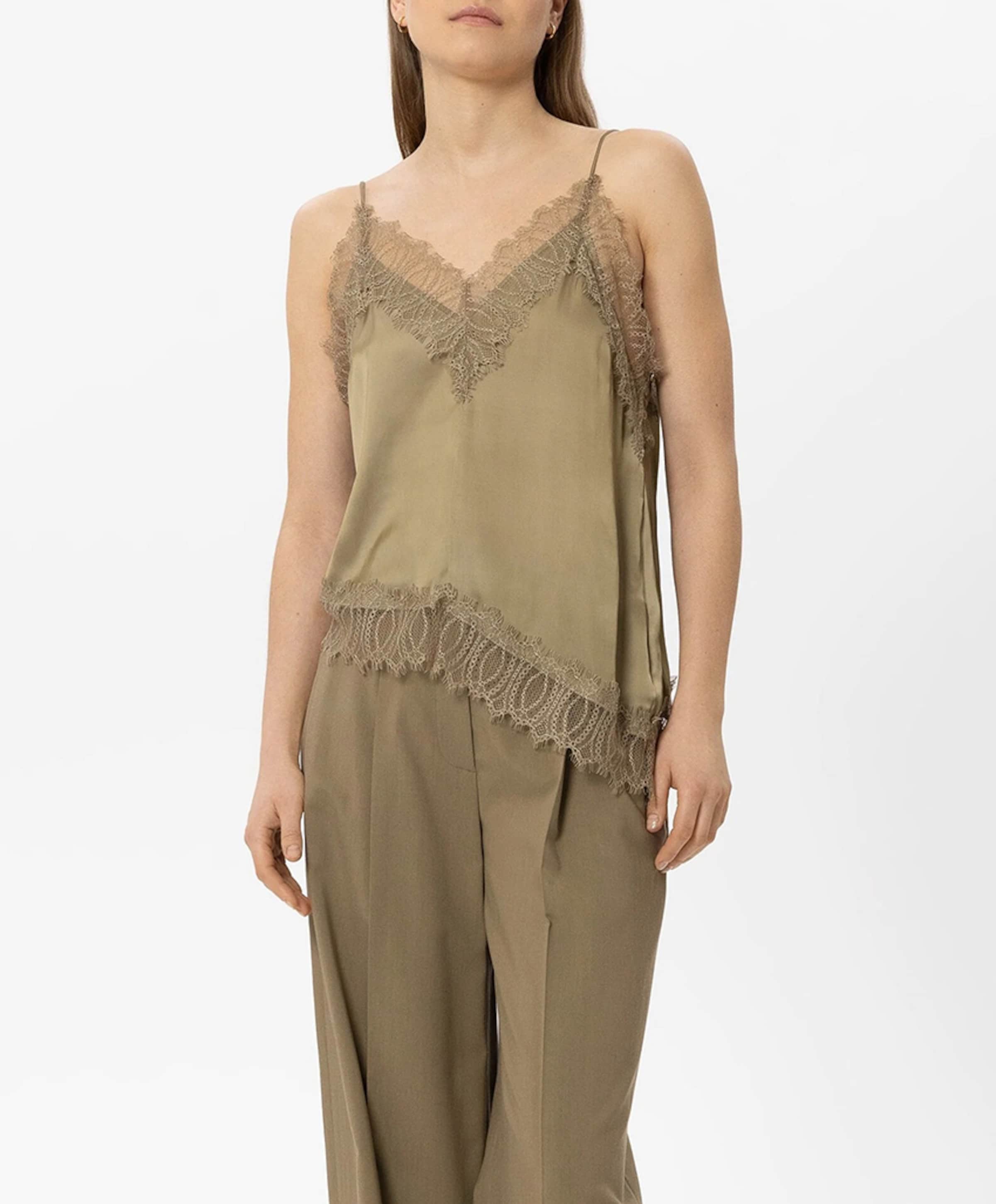LUISA CERANO Dames top beige