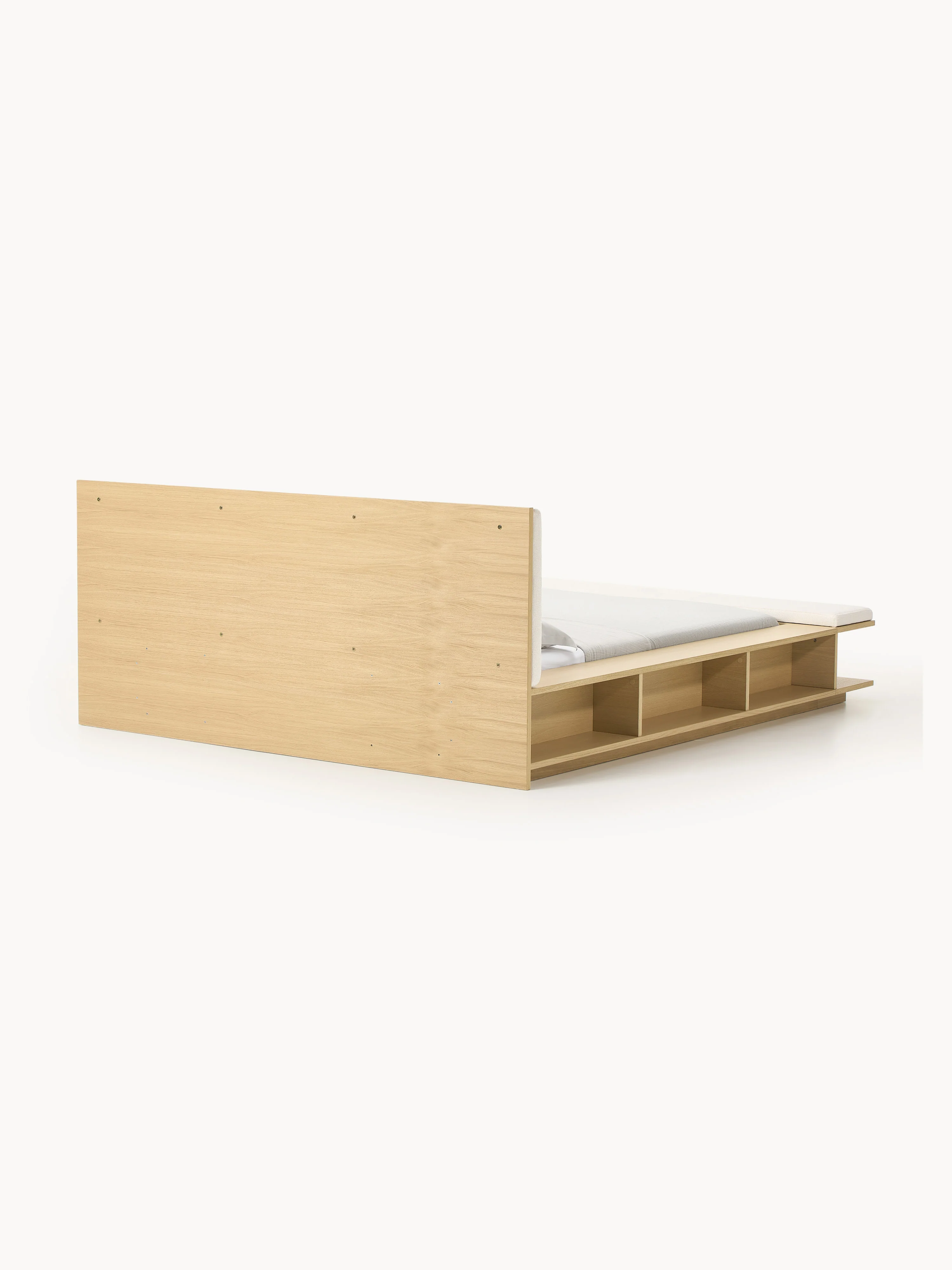 Houten bed Clark met bank en zijplanken