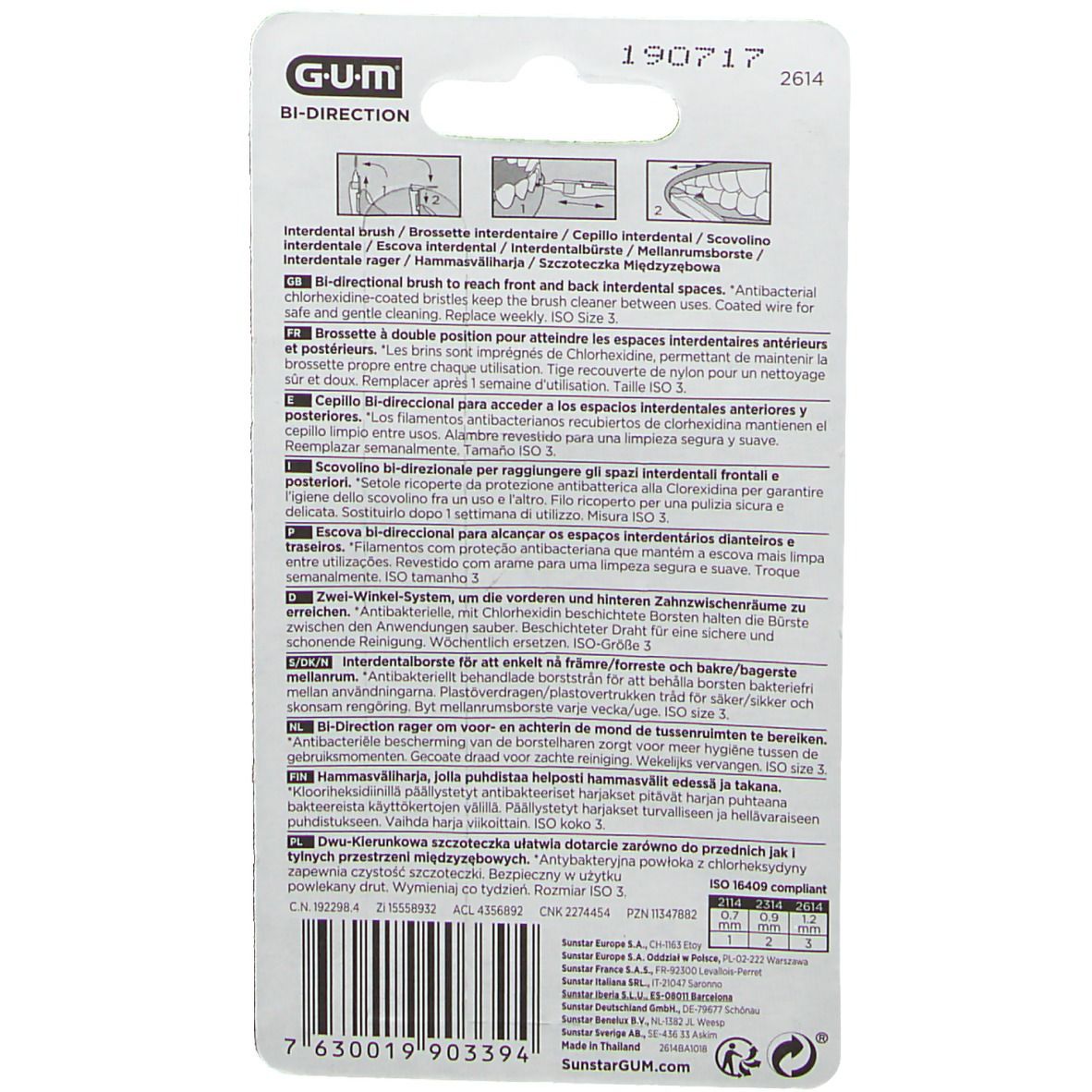 GUM® Bi-Direction Interdentalbürste 1,2 mm pink