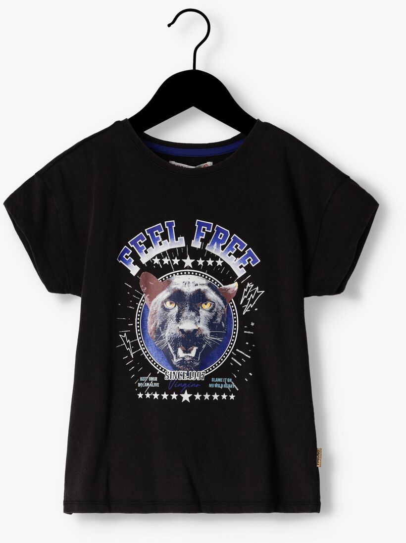 VINGINO zwarte vingino t-shirt hemly