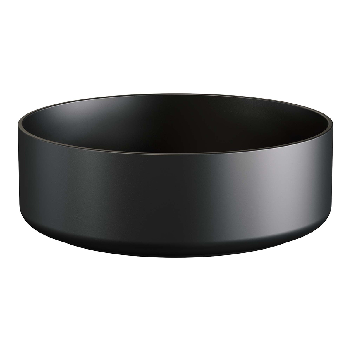 Brauer Circle waskom keramiek 36cm zwart mat