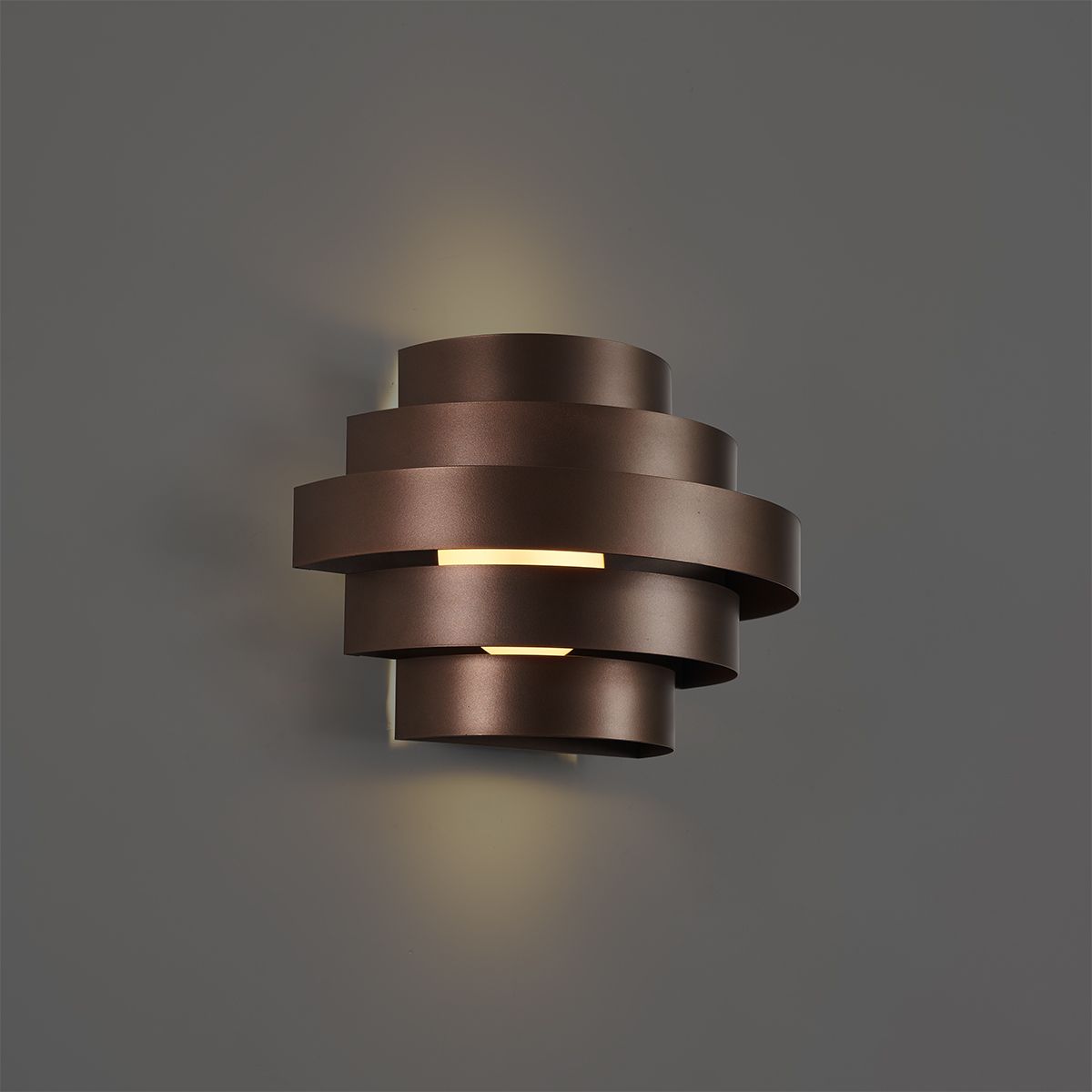 Moderne wandlamp brons incl. LED 3-staps dimbaar - Lines