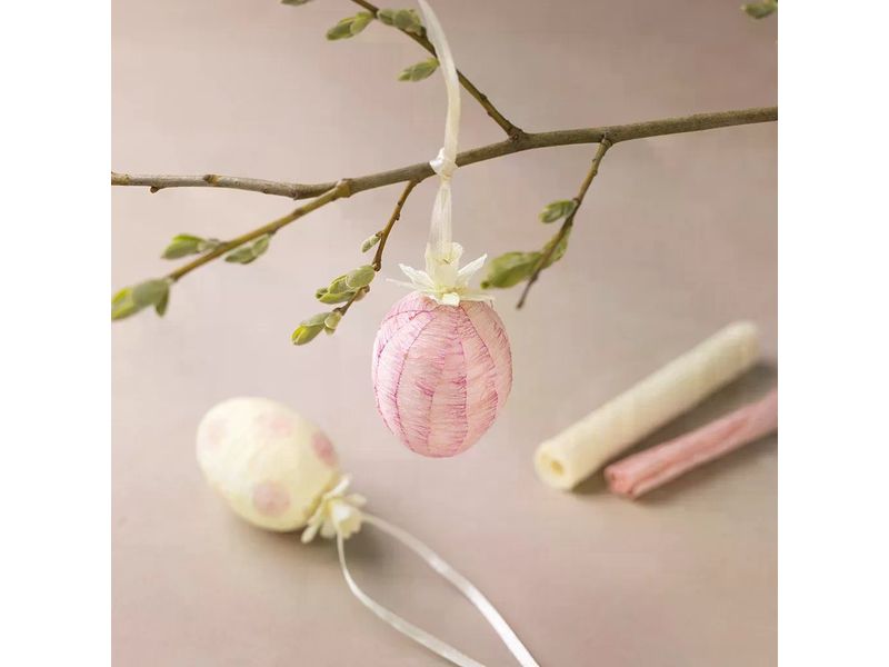 Creativ Company Bastelset Mini Krepppapier Eier 1 Stück, Me Mini Kreativ Set