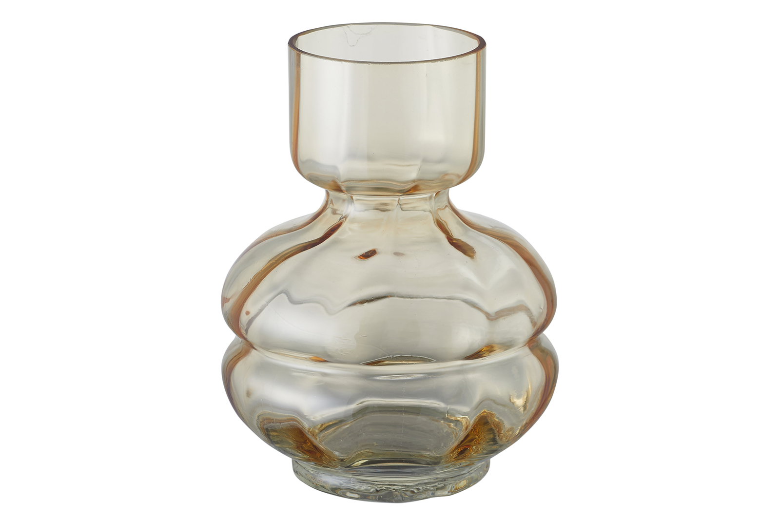 Pastell vase Lys gul vase i glass