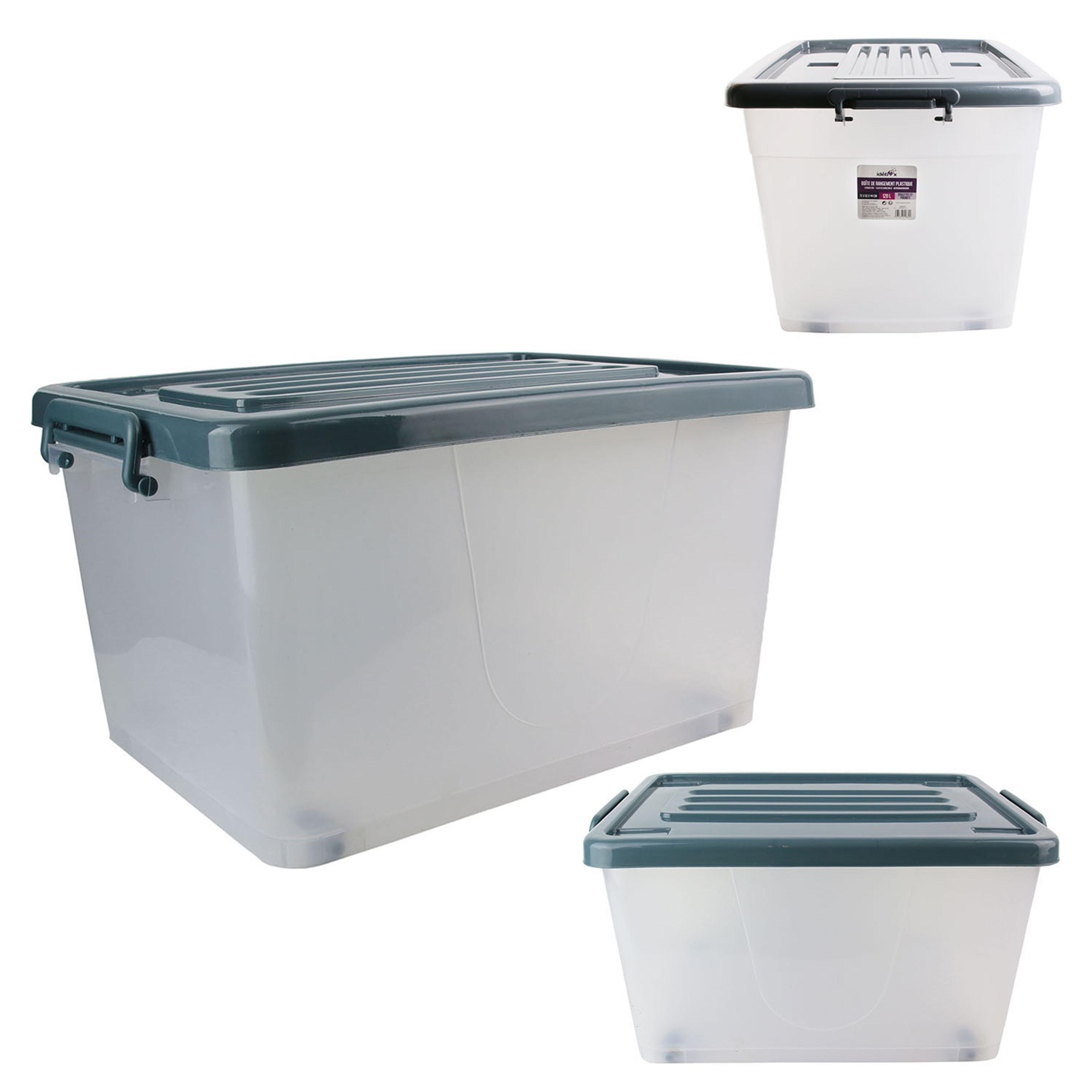 BOITE RANGEMENT PLASTIQUE 120L