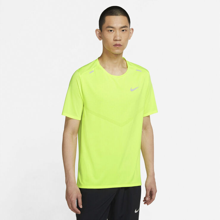 Nike Dri Fit Rise 365 Lobe T Shirt Gul