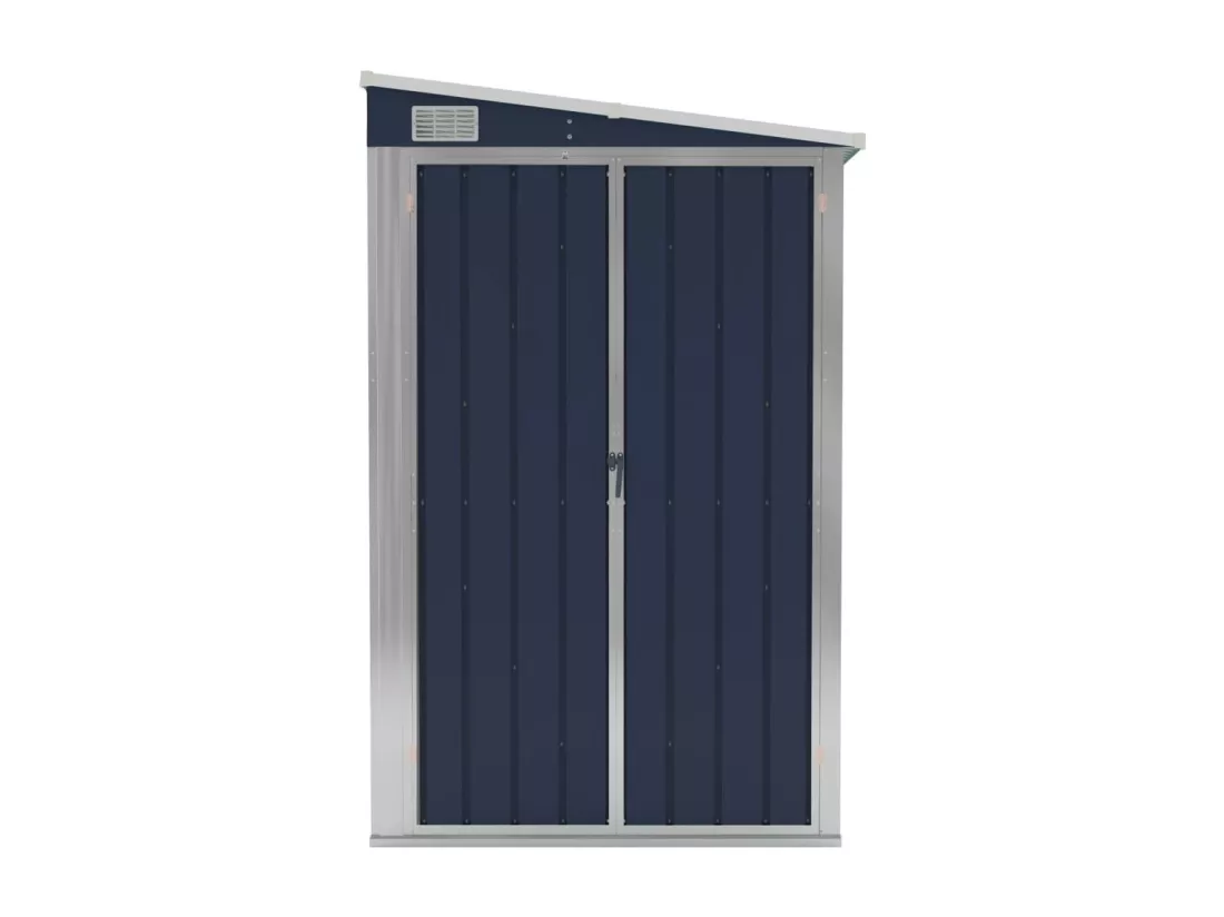 Abri de jardin mural Anthracite 118x382x178 Acier