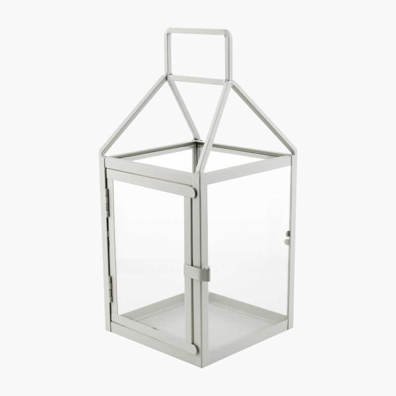 Lyslykt beige, 27 cm