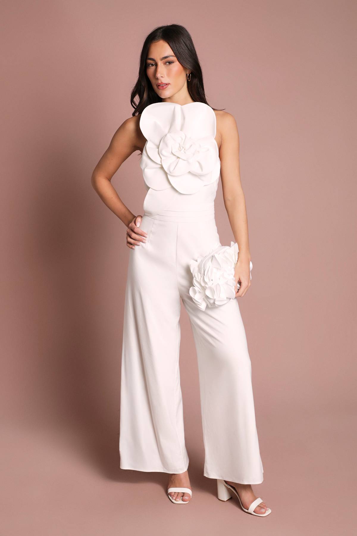 Coast Combinaison-pantalon À Jambe Large Plissée Avec Corsage