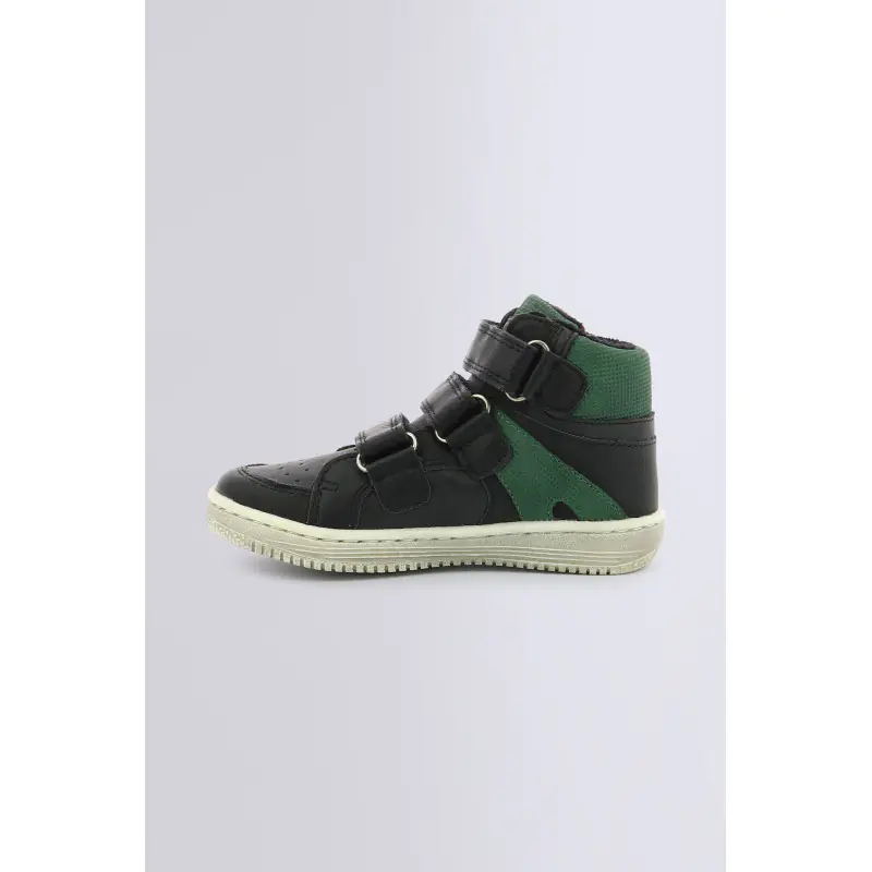 LOHAN NOIR VERT (28-39) SNEAKERS HAUTES Synthétique Garçon