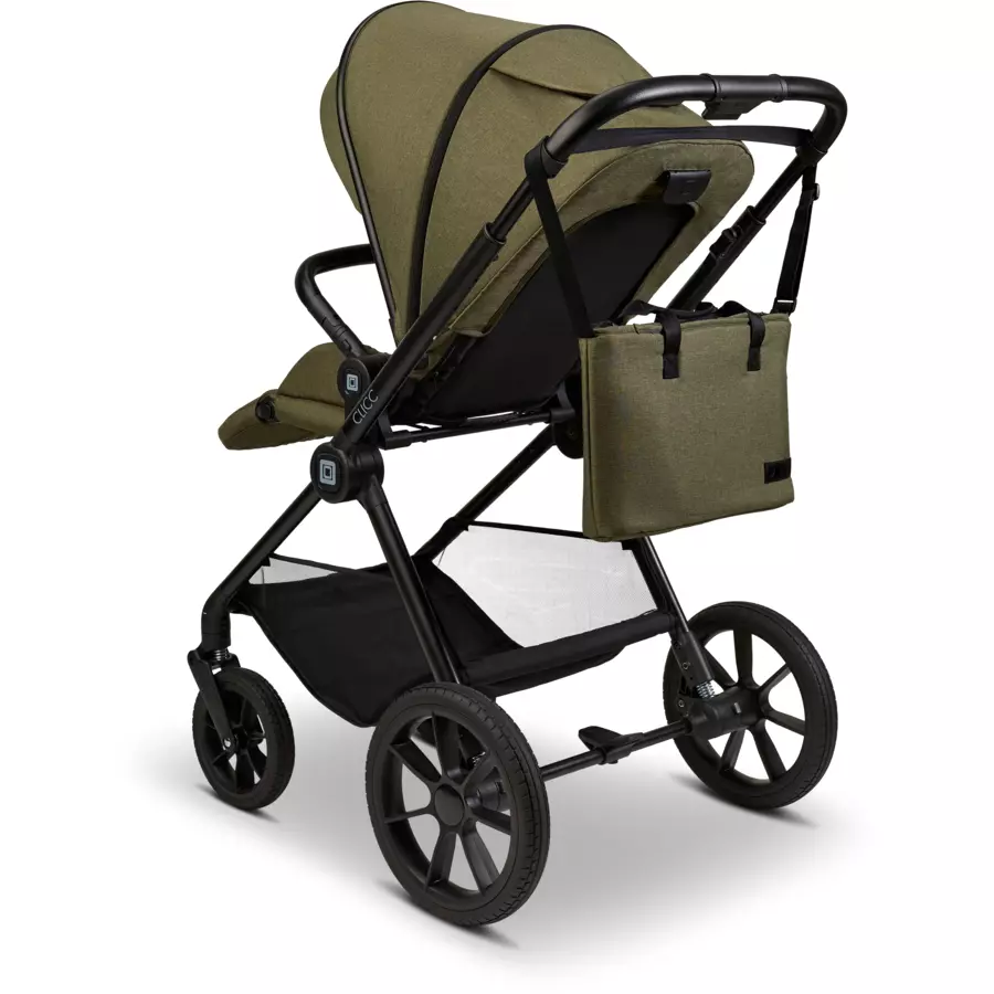 MOON Kombikinderwagen Clicc moss green melange
