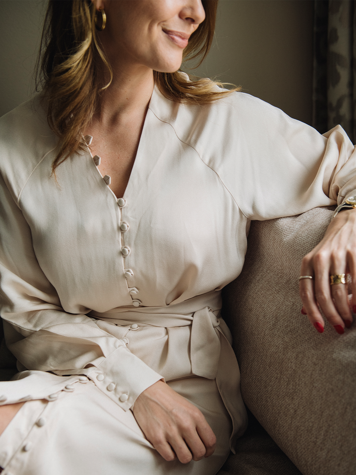 Selma Long Sleeve Ankle Dress