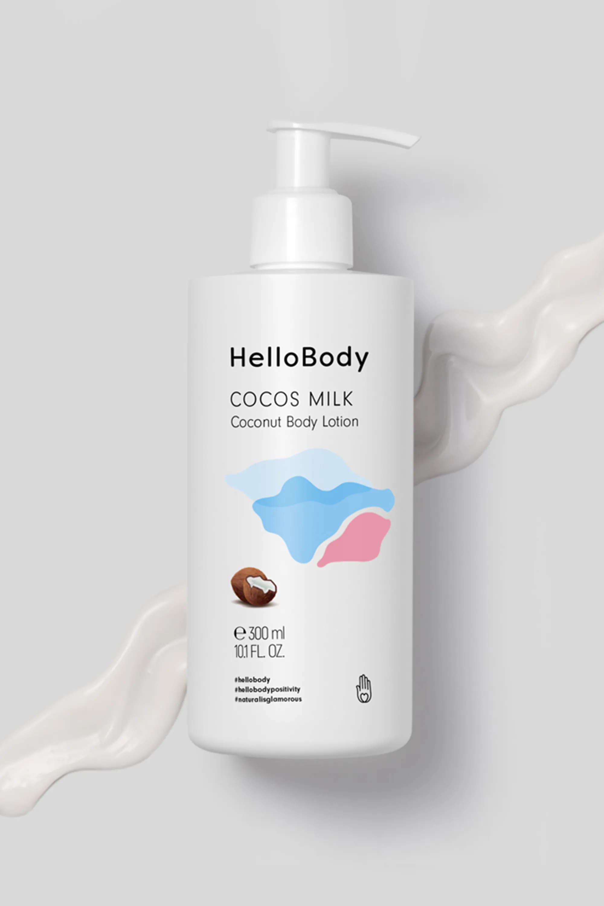HelloBody Lait corps hydratant Cocos Milk-300 ml