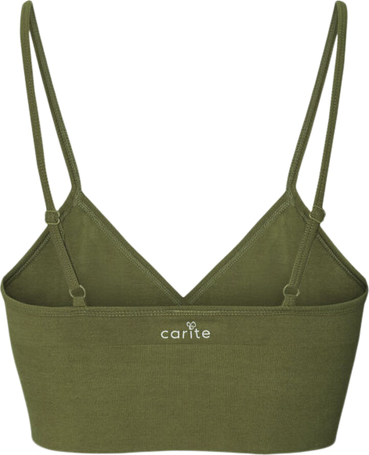 Carite Longline Seamless sports bh Grøn