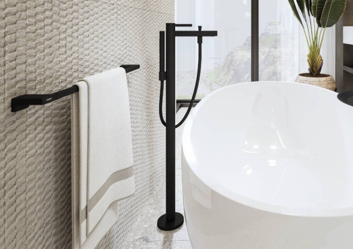 Hansgrohe AddStoris handdoekrek zwart mat