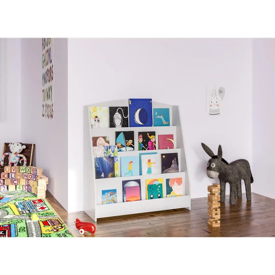 CLP Boekenkast Melfa Hout - wit