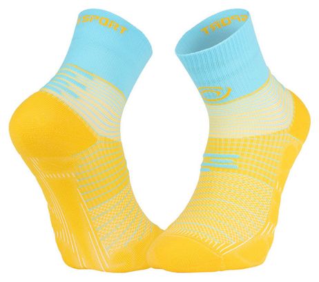 Chaussettes BV Sport Run Marathon Mid Jaune/Bleu