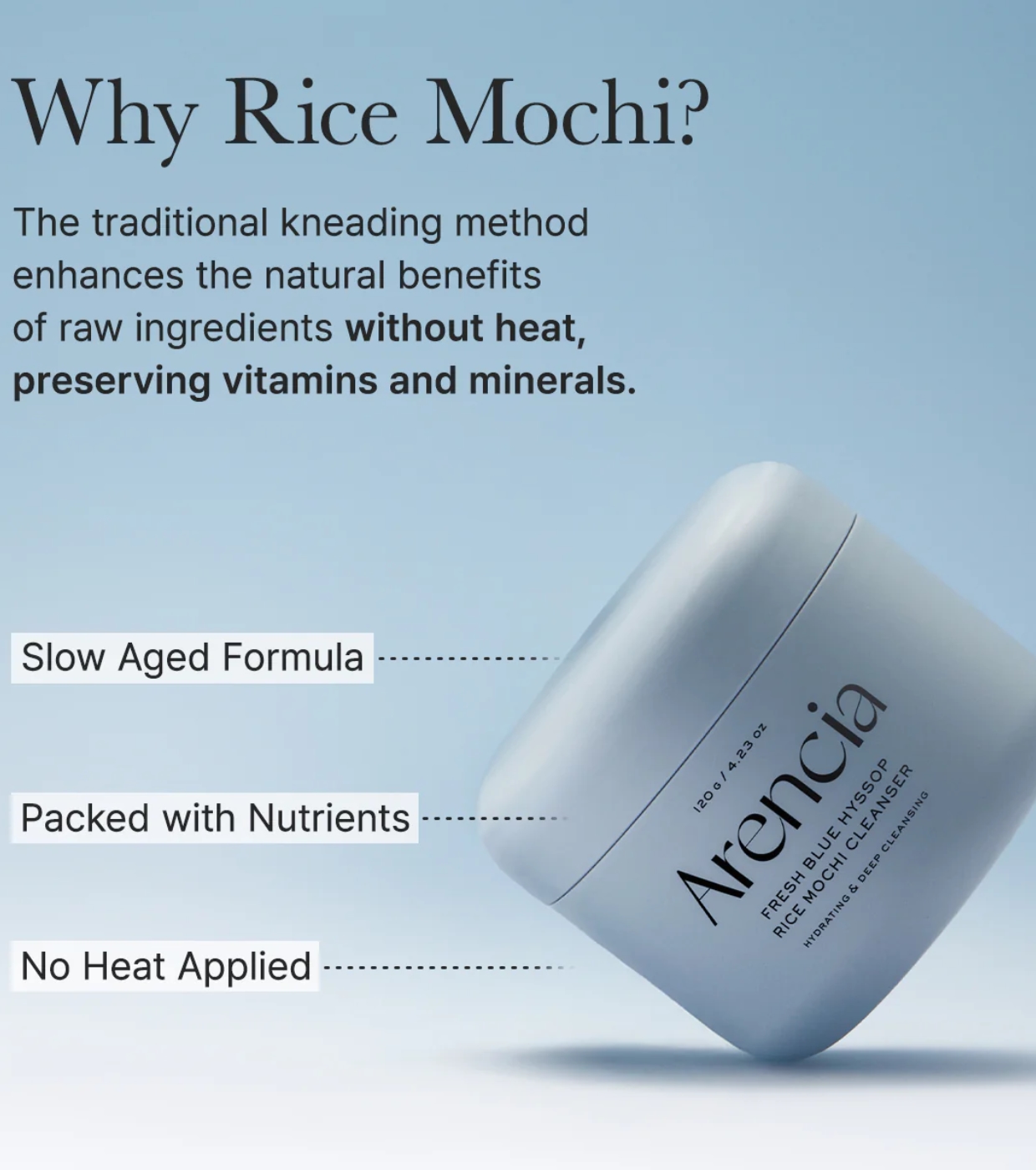 Arencia - Limpador Facial Fresh Blue Hyssop Rice Mochi