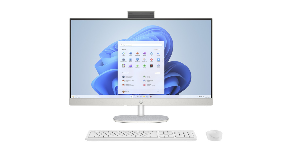 HP27-cr1070nd (AM3L3EA) all-in-one pc  (Wit | Core Ultra 7 155U | Intel Graphics | 16 GB | 512 GB SSD)