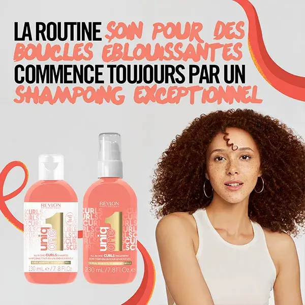 Revlon Professional UniqONE Shampoing Sans Sulfate Cheveux Bouclés Frisés et Crépus 230ml