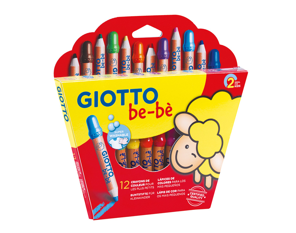 LÁPIS DE COR GIOTTO BE-BE COM AFIA 10 UNIDADES