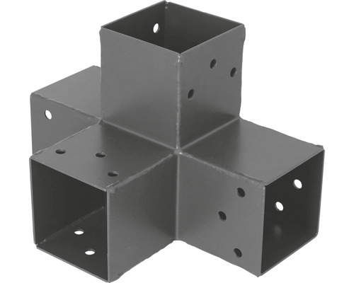 Verlengstuk 90°, 4-delig, antraciet, 71x71 mm, type H
