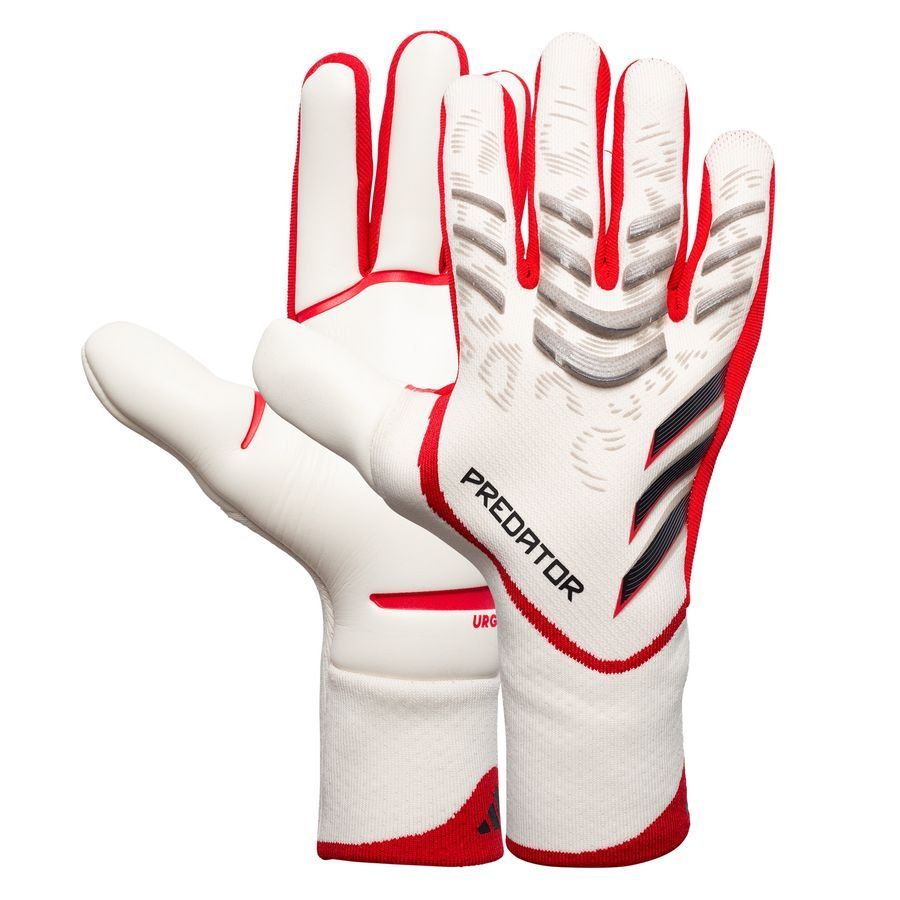 adidas Gants de Gardien Predator Pro Champagne - Blanc/Pure Ruby/Noir