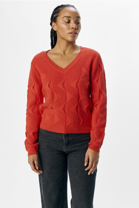 Object rode dames trui